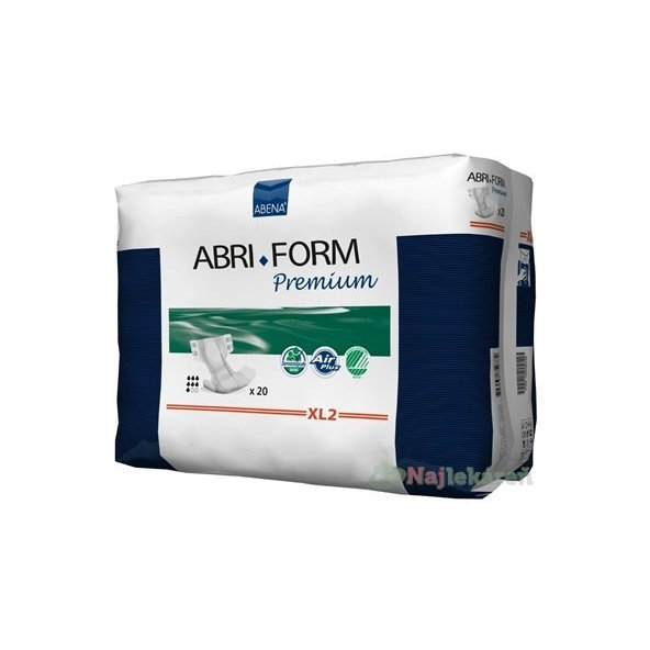 ABENA ABRI FORM Premium XL2 plienkové nohavičky priedušné, boky 110-170cm, savosť 3400 ml, 20ks