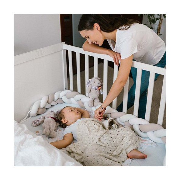 BABYONO Deka pletená bambusová béžová 75x100 cm