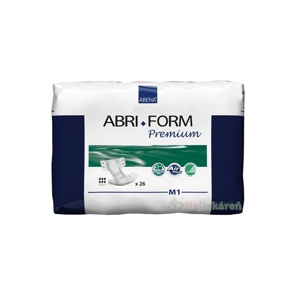ABENA ABRI FORM Premium M1 plienkové nohavičky priedušné, boky 70-110cm, savosť 2000ml, 26ks