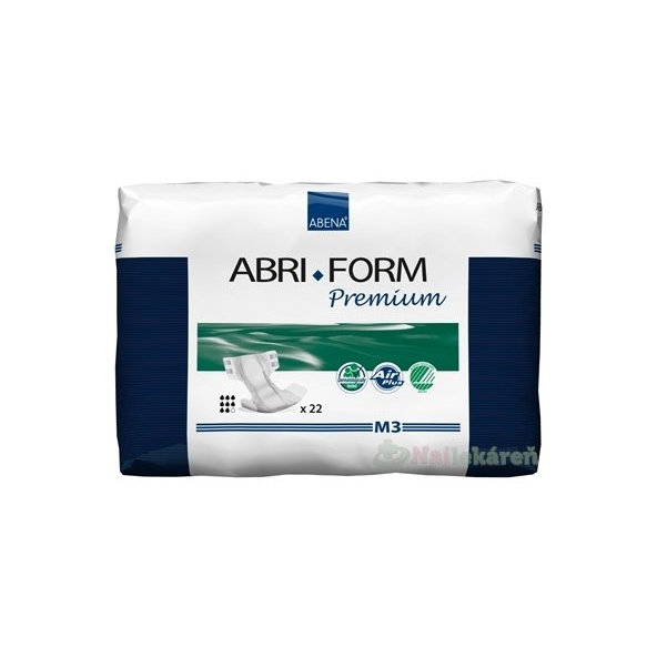 ABENA ABRI FORM Premium M3 plienkové nohavičky priedušné, boky 70-110cm, savosť 2900ml, 22ks