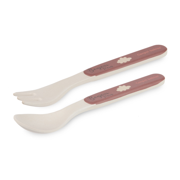 CANPOL BABIES Jedálenská sada Bonjour Paris 5ks červená