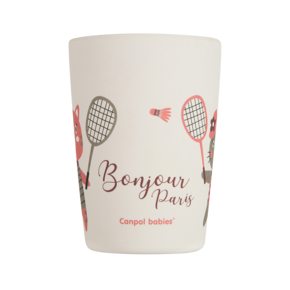 CANPOL BABIES Jedálenská sada Bonjour Paris 5ks červená