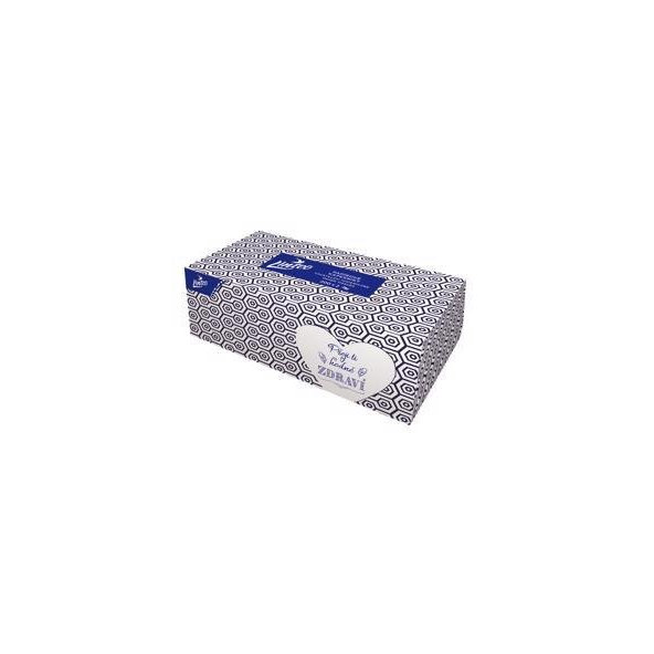 LINTEO Satin Papierové vreckovky Box 200 ks, biele, 2 vrstvové