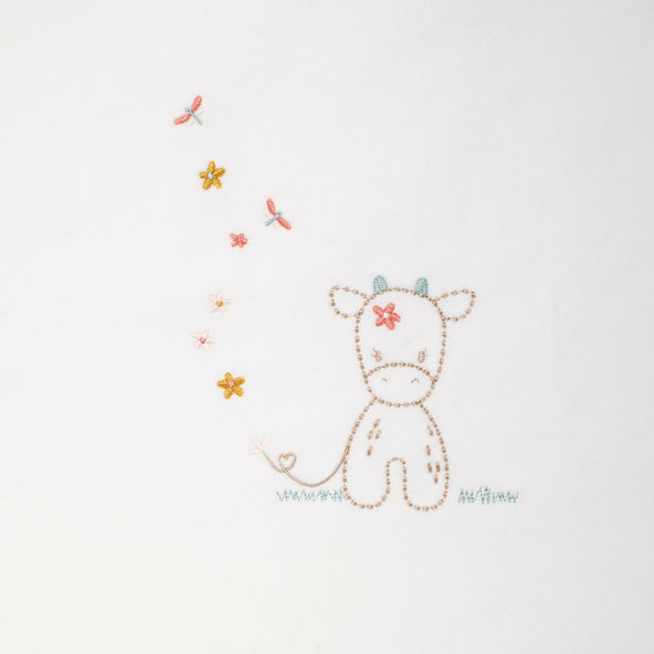 NATTOU Deka detská s kvetinkami 135x100 cm Mila, Zoe & Lana