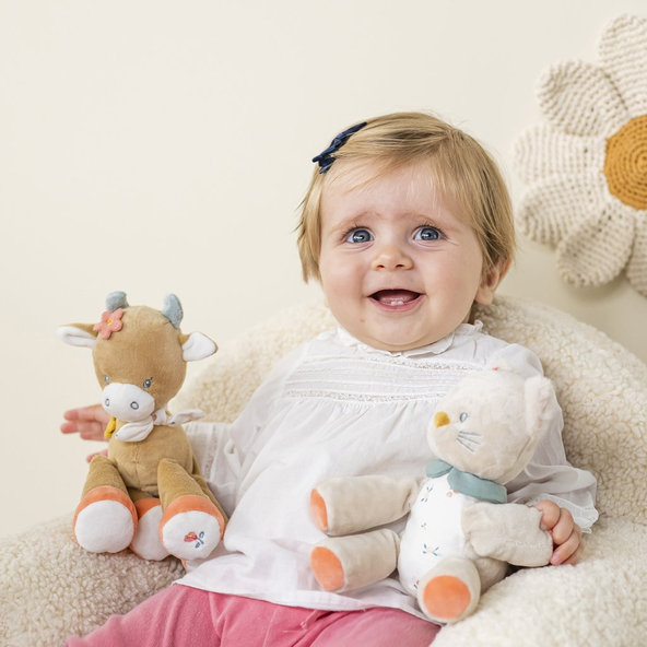 NATTOU Mačička plyšová prítulná Lana 20 cm Mila, Zoe & Lana