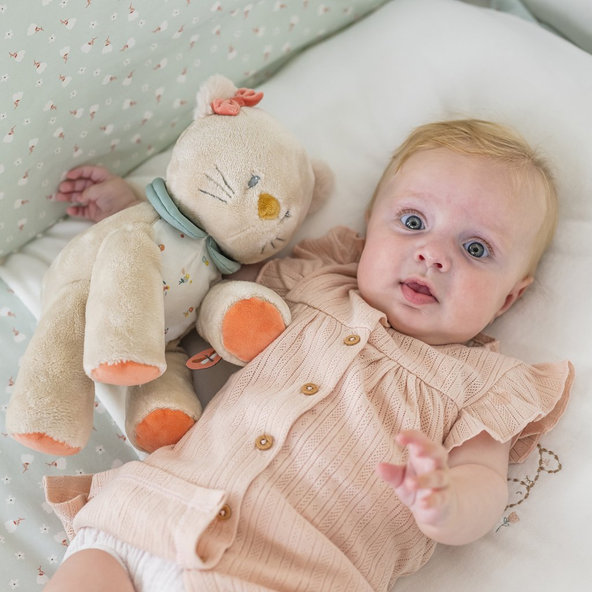 NATTOU Mačička plyšová prítulná Lana 30 cm Mila, Zoe & Lana