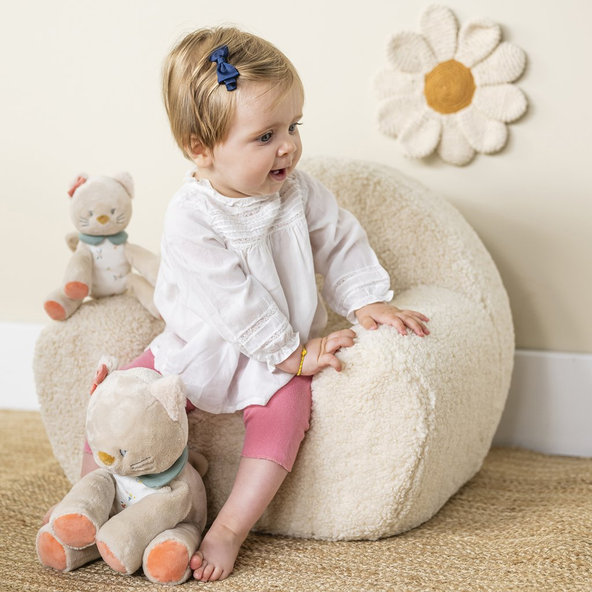 NATTOU Mačička plyšová prítulná Lana 30 cm Mila, Zoe & Lana