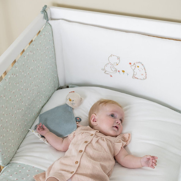 NATTOU Mantinel do postielky 180x35 cm Mila, Zoe & Lana