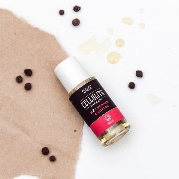 Olej proti celulitíde s čiernym korením a kávovým extraktom Wooden Spoon 10ml vzorka