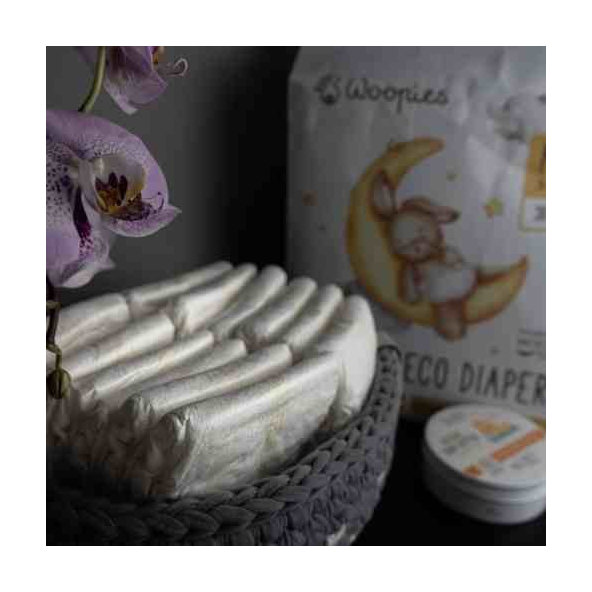 WoodenSpoon Woopies detské EKO plienky MINI (3-8kg) 36ks
