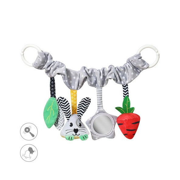 BABYONO Hračka závesná multifunkčná Carrot and Hop