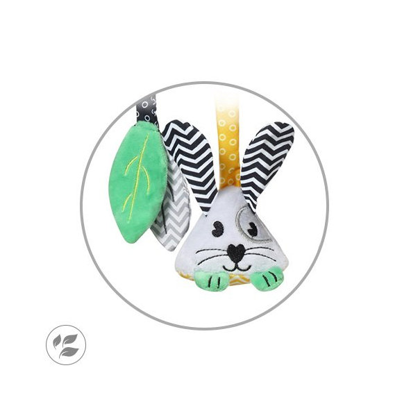 BABYONO Hračka závesná multifunkčná Carrot and Hop