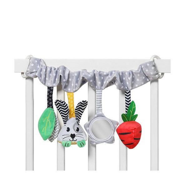 BABYONO Hračka závesná multifunkčná Carrot and Hop