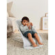 BABYBJÖRN Lehátko Balance Soft Silver White mesh, svetlá konštrukcia