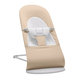 BABYBJÖRN Lehátko Balance Soft Woven Beige/ grey Jersey, svetlá konštrukcia