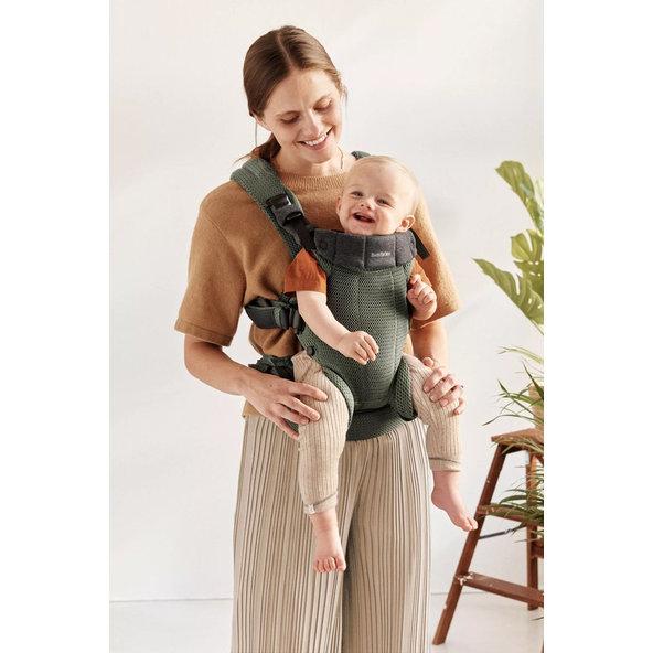 BABYBJÖRN Nosič Harmony Dark Green 3D mesh, do 15 kg