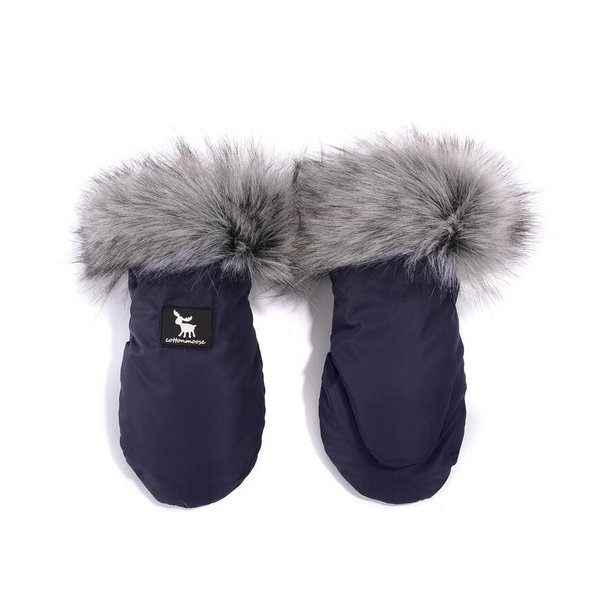 COTTONMOOSE Set fusak a rukavice na kočík Combi Blue
