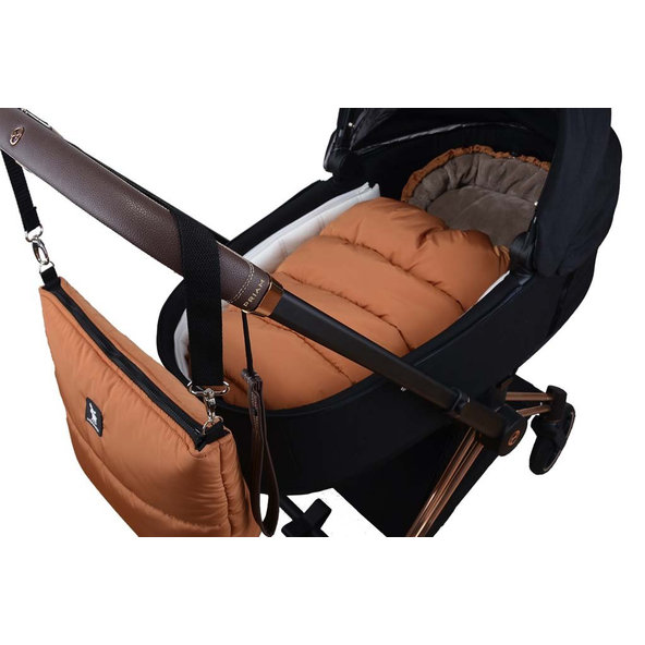 COTTONMOOSE Set fusak a rukávnik na kočík Combi Yukon Amber