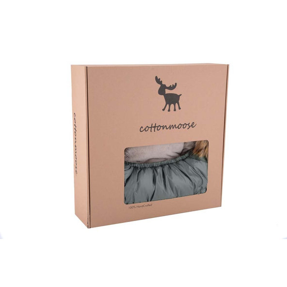 COTTONMOOSE Set fusak a rukávnik na kočík Combi Yukon Amber