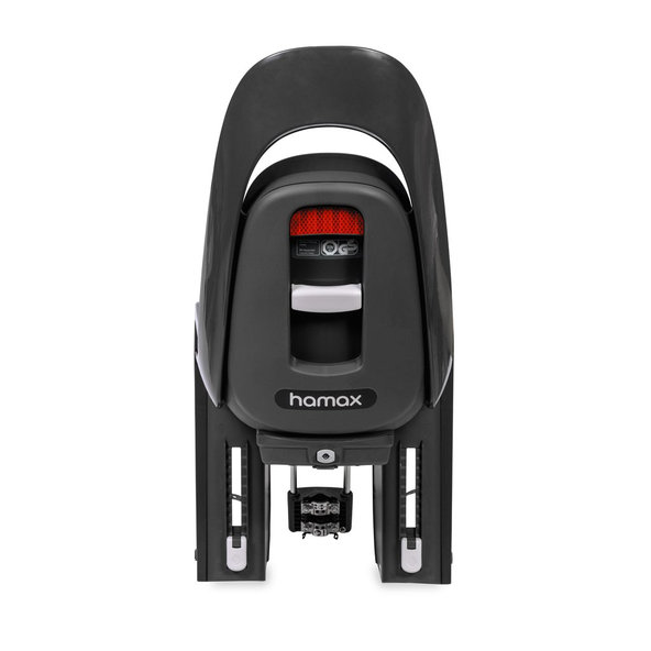 HAMAX Cyklosedačka s uzamykateľným zámkom Caress Dark Grey/Red