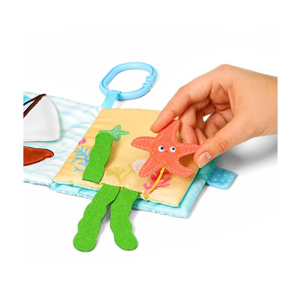 BABYONO Knižka senzorická Sea world 0m+