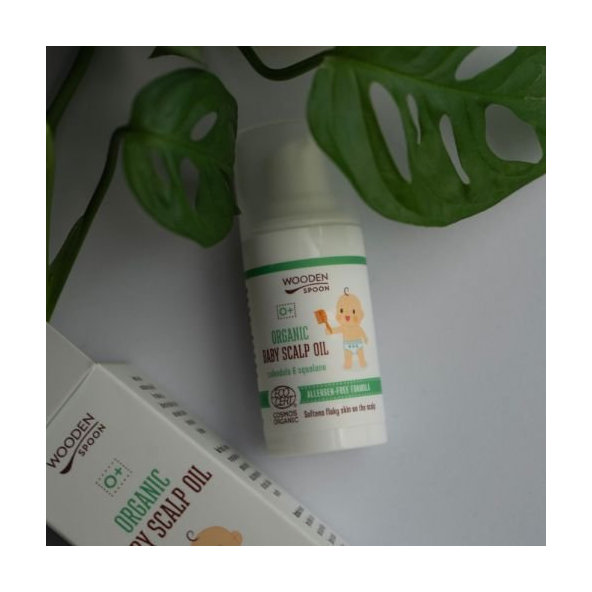 Organický olej na detskú pokožku hlavy Wooden Spoon 15ml