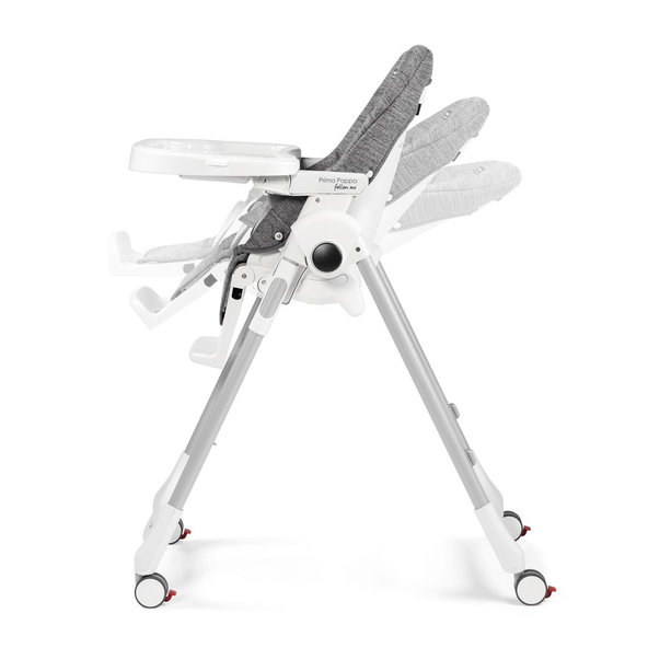 PEG PEREGO Jedálenská stolička Prima Pappa Follow Me Wonder Grey 2022+hrazdička