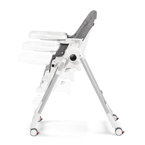 PEG PEREGO Jedálenská stolička Prima Pappa Follow Me Wonder Grey 2022+hrazdička