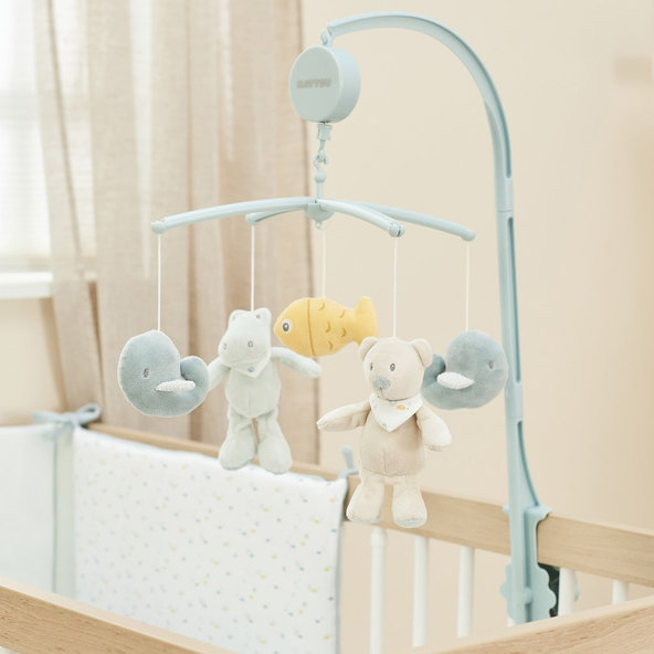 NATTOU Kolotoč hudobný nad postieľku 65x31 cm Romeo, Jules & Sally