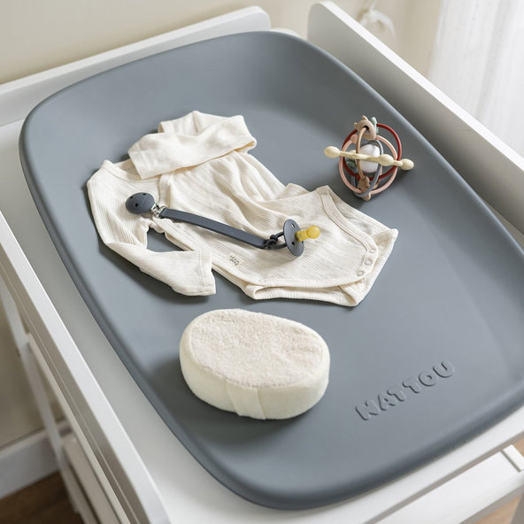 NATTOU Podložka přebalovací měkká Softy Grey bez BPA 50x70 cm