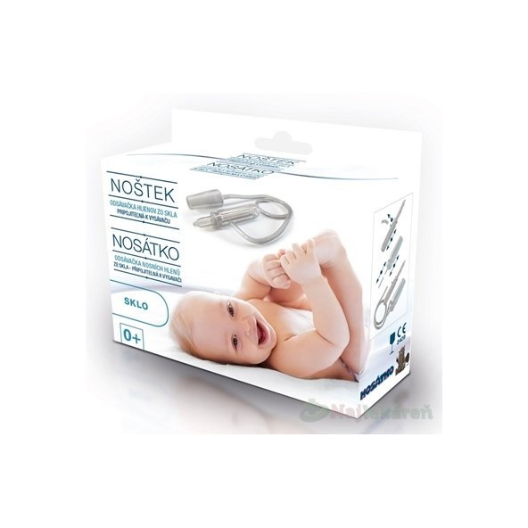 NOŠTEK ODSÁVAČKA HLIENOV ZO SKLA