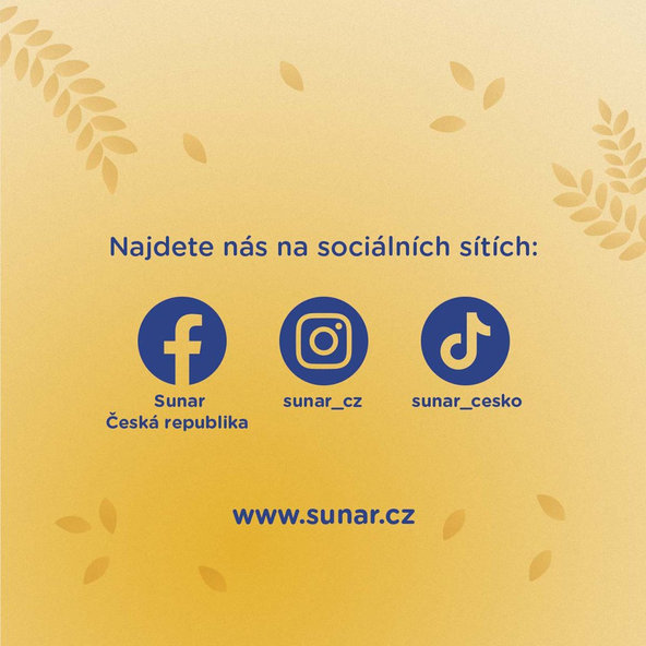 SUNAR Kaša mliečna krupicová na dobrú noc mix príchutí, 6m+, 6x210g