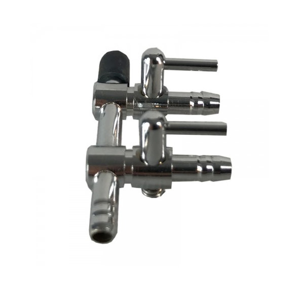 AQUA NOVA NV-S2 kovový regulačný ventil k akváriu 2x výstup