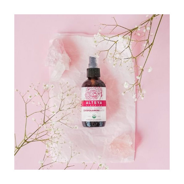 Ružová voda Bio z ruže stolistej (Rosa Centifolia) 120 ml SKLO