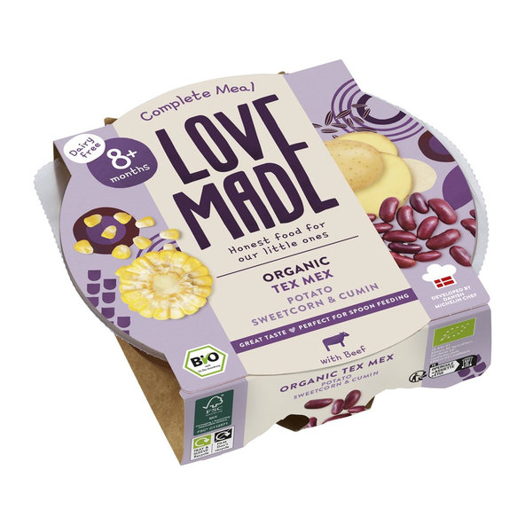 LOVEMADE Tex Mex pre deti od 8. mesiaca, 225 g