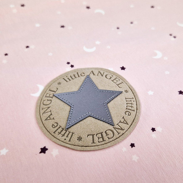 LITTLE ANGEL Deka dvojitá tenká BIO Outlast® 70x100cm sv.ružová hviezdičky/ružová baby