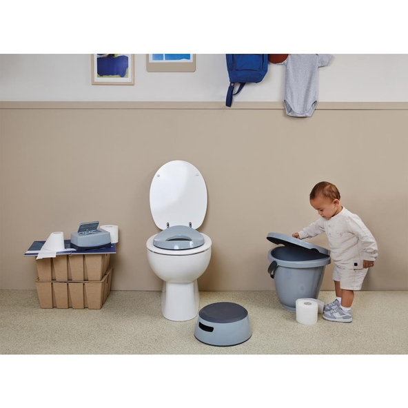 LUMA Vedierko na plienky s vekom Iron Blue