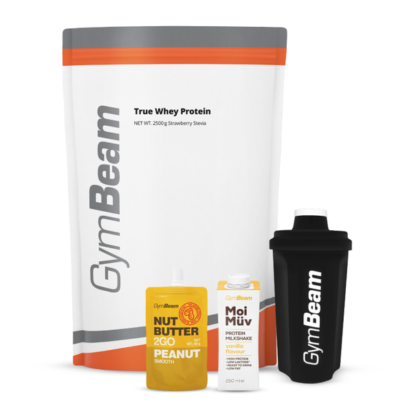 Proteín True Whey - GymBeam, príchuť čokoláda stévia, 1000g