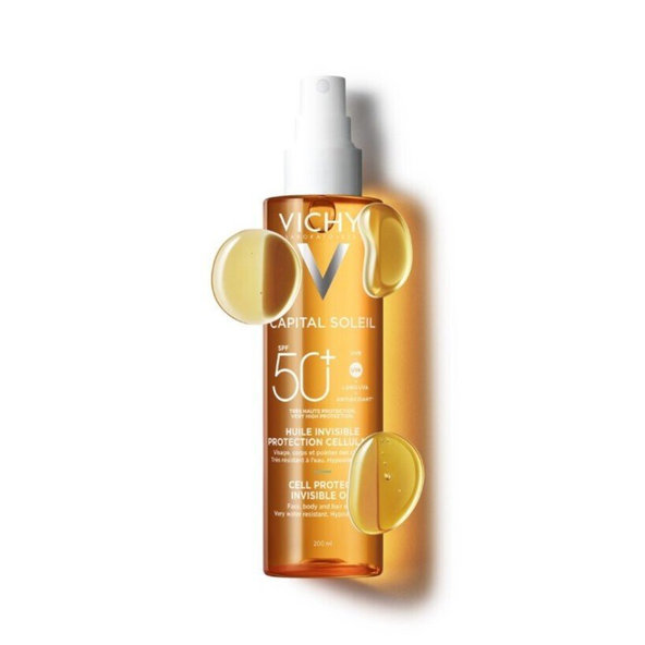 VICHY Capital Soleil neviditeľný olej SPF 50+ 200ml