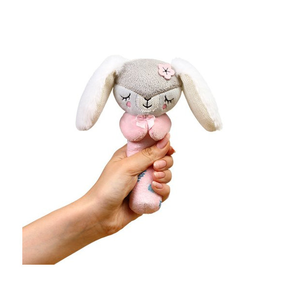 BABYONO Hračka pískacia Zajačica Sunday 3m+