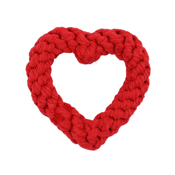 Pet Nova ROPE- HEART bavlnená hračka pre psa