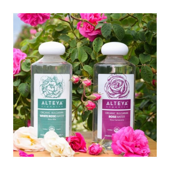 Ružová voda z bielej ruže Bio Alteya 500 ml