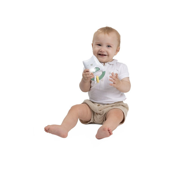 CHICCO Hrkálka a nočné svetielko Sovička 2v1 0m+