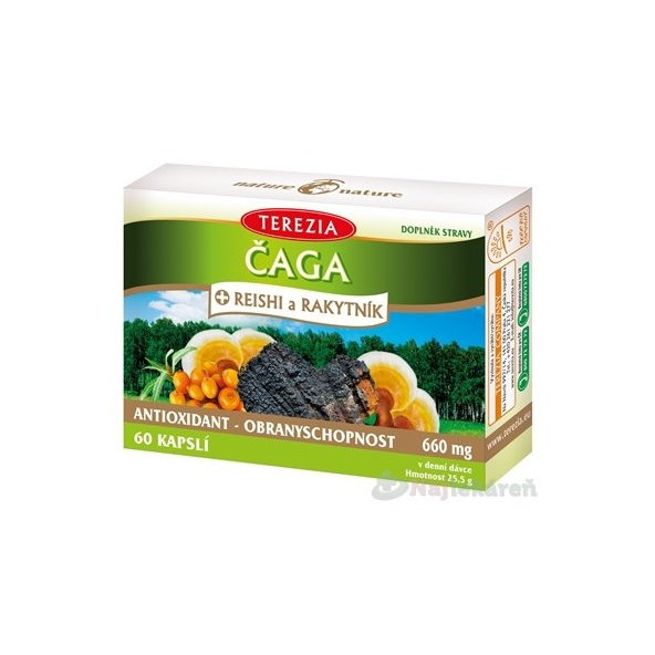 TEREZIA ČAGA + REISHI a RAKYTNÍK 60cps