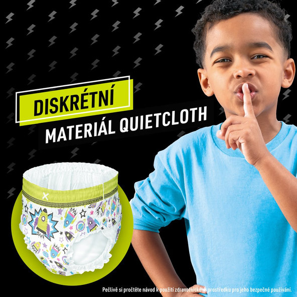 PAMPERS Nohavičky plienkové Ninjamas Pyjama Pants Kosmické lode, 10 ks, 7 rokov, 17kg-30kg