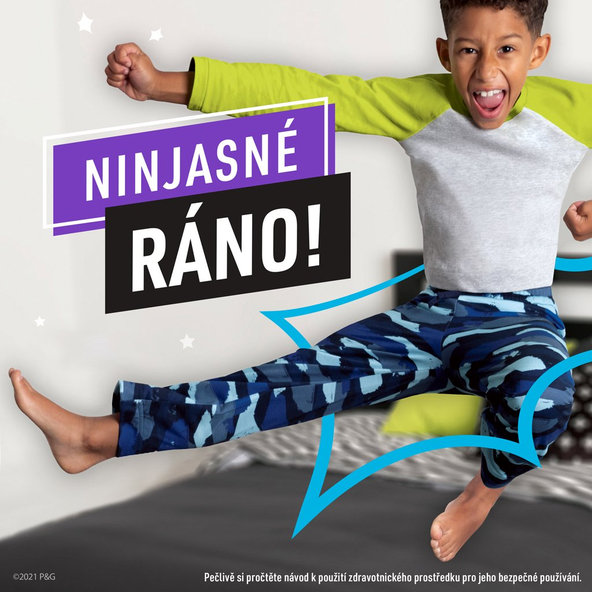 PAMPERS Nohavičky plienkové Ninjamas Pyjama Pants Kosmické lode, 10 ks, 7 rokov, 17kg-30kg