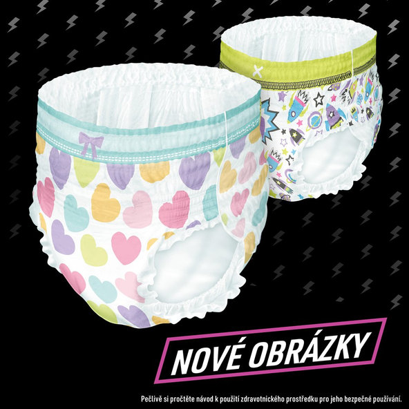 PAMPERS Nohavičky plienkové Ninjamas Pyjama Pants Kosmické lode, 9 ks, 8 rokov, 27kg-43kg