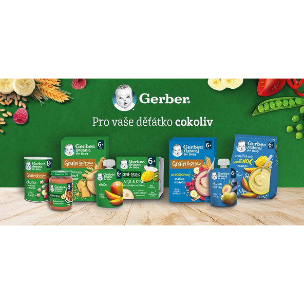GERBER Kapsička organic ovocná mango a dula s kokosovým mliekom 80 g, 6+