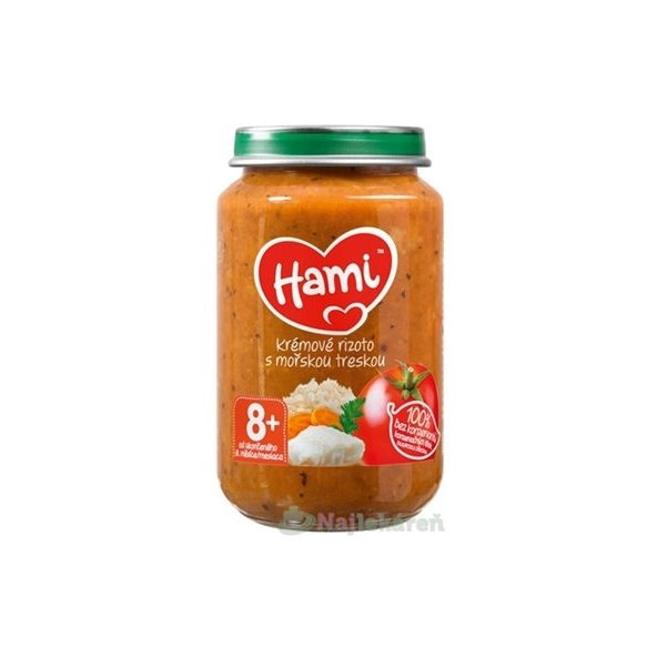 Hami príkrm krémové rizoto s morskou treskou 200g