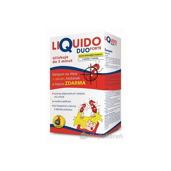 LiQuido DUO Forte šampón proti všiam + sérum 200ml